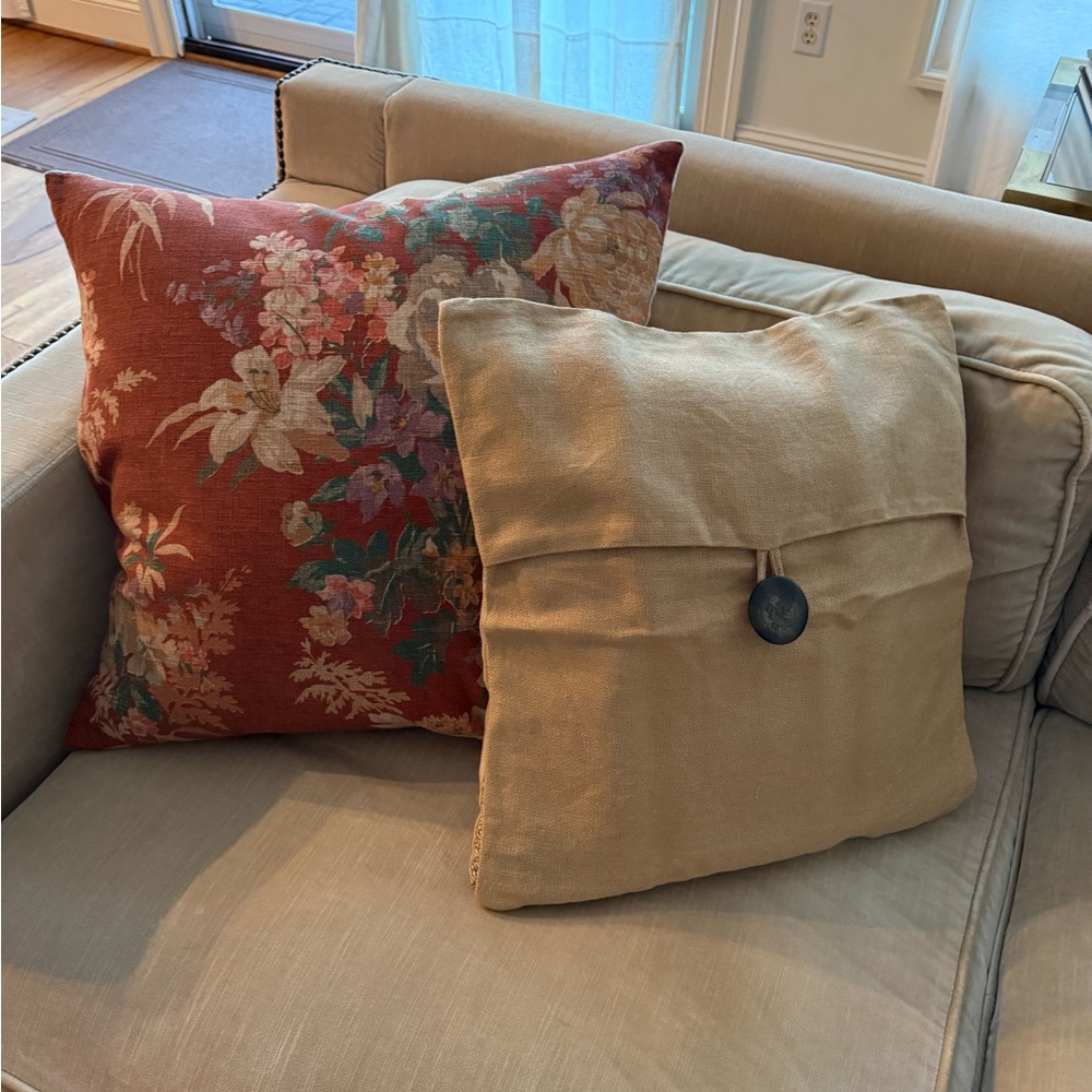 Pottery Barn Textured Linen Pillow Cover